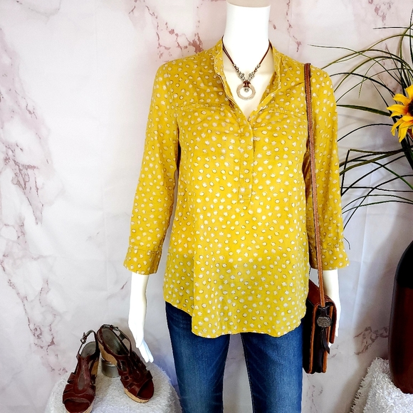 Anthropologie Tops - Anthropologie Odille pretty cotton slip over top